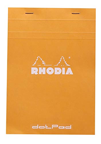 Rhodia Notepad, No16 A5, Dot - Orange, 6' x 8 1/4'...