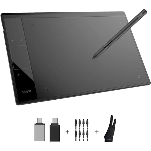 VEIKK A30 V2 Drawing Tablet 10x6 Inch Graphics...