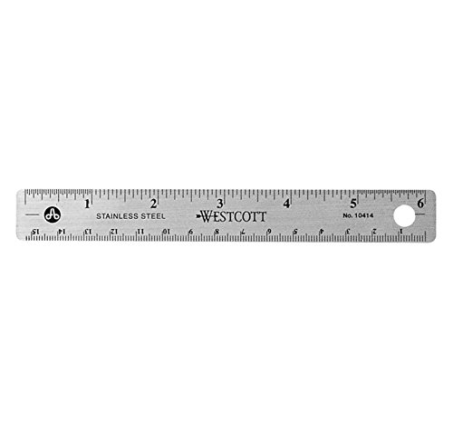 Westcott Stainless Steel Office Ruler with Non...