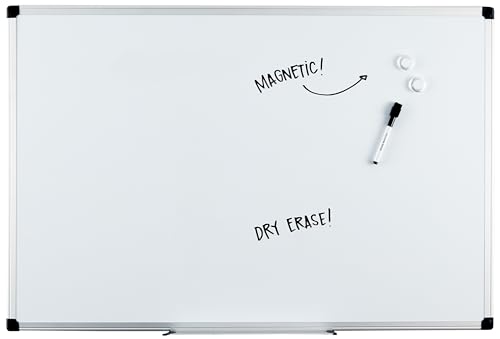 Amazon Basics Magnetic Dry Erase Whiteboard, 36 x...