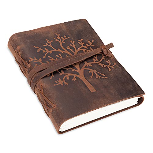 moonster Leather Journal Tree of Life Genuine...