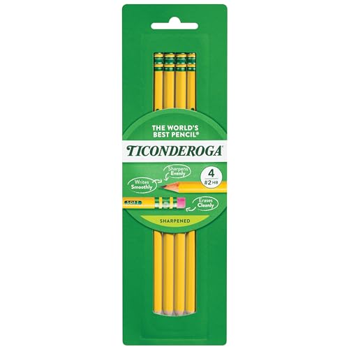 Ticonderoga Wood-Cased Pencils, Pre-Sharpened, 2...