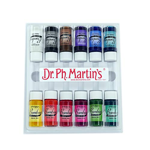 Dr. Ph. Martin's Bombay India Ink (Set 1) Ink Set,...