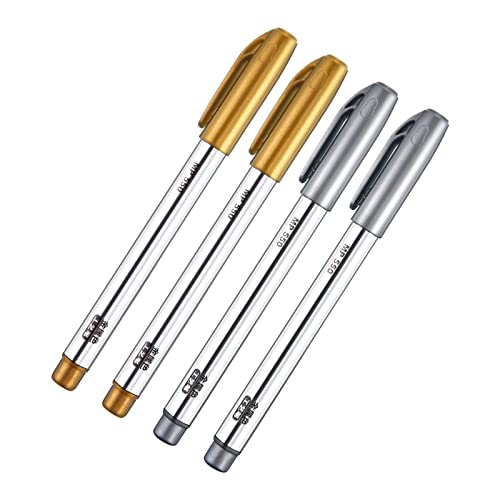 Gold and Silver Metallic Marker Pens, Metallic...