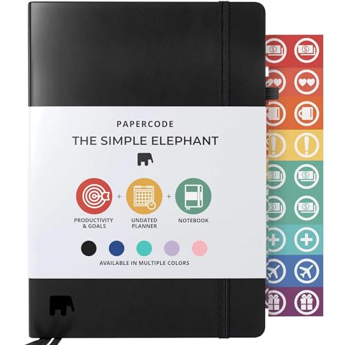 Simple Elephant Undated Planner for 2024 -...