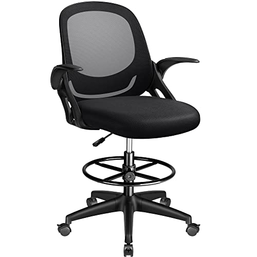 Devoko Drafting Chair Tall Office Chair with...