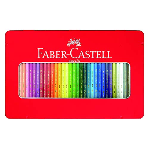 Faber Castell TFC-WCP/36C Watercolor Pencils, Flat...