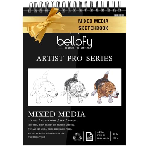 Bellofy Multimedia Sketchbook 100 Sheets | Mixed...