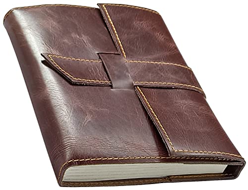 Refillable Leather Journal to Write in Notebook...