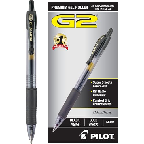 Pilot, G2 Premium Gel Roller Pens, Bold Point 1...
