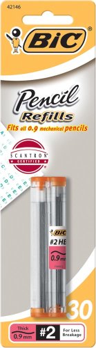 BIC Lead Mechanical Pencil Refills, Thick Point,...