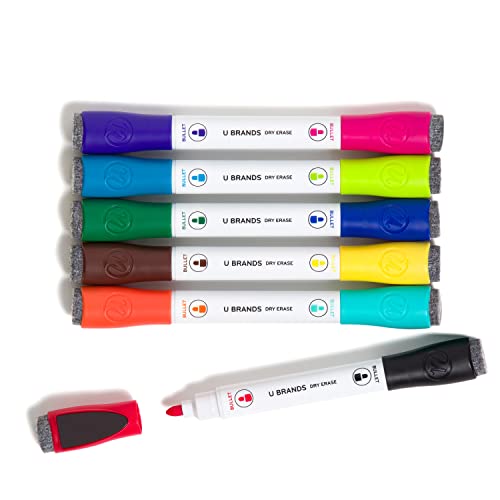 U Brands Magnetic Double-Ended Dry Erase Markers...