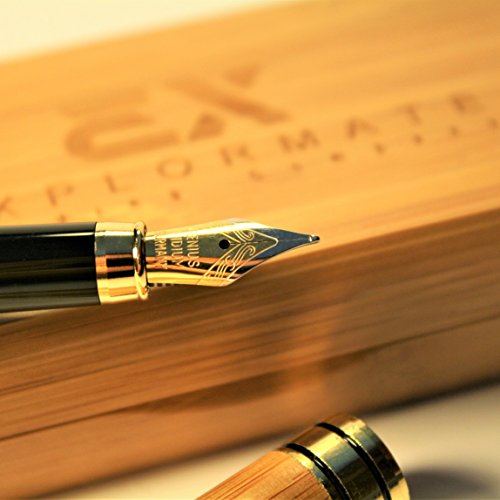 Explormate Fountain Pen - Handcrafted Refillable...