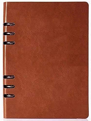 A5 Leather Refillable Leather Binder Journal...