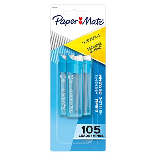 Paper Mate Mechanical Pencil Refills, 0.5mm, HB...
