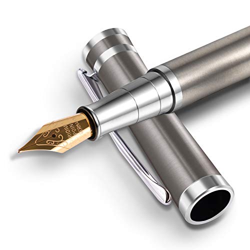 BEILUNER Luxury Fountain Pen Set,Solid 24K Gilded...