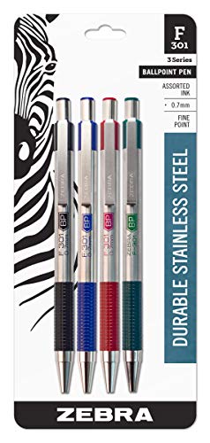 Zebra Pen F-301 Retractable Ballpoint Pen,...