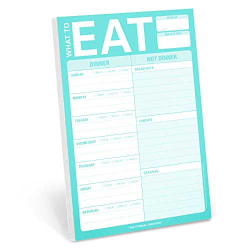 Knock Knock What to Eat Pad (Mint Green), Magnetic...
