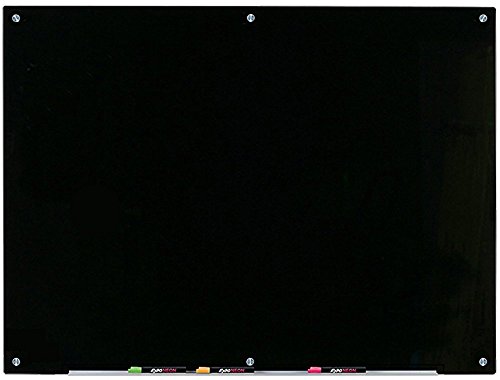 Audio-Visual Direct Magnetic Black Glass Dry-Erase...