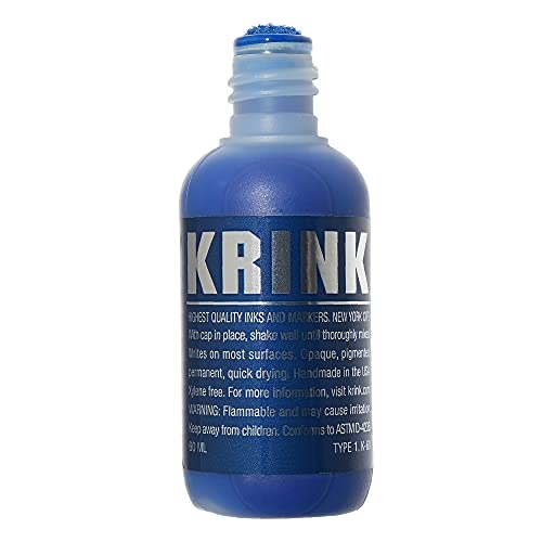 Krink K-60 Blue Paint Marker - Vibrant and Opaque...