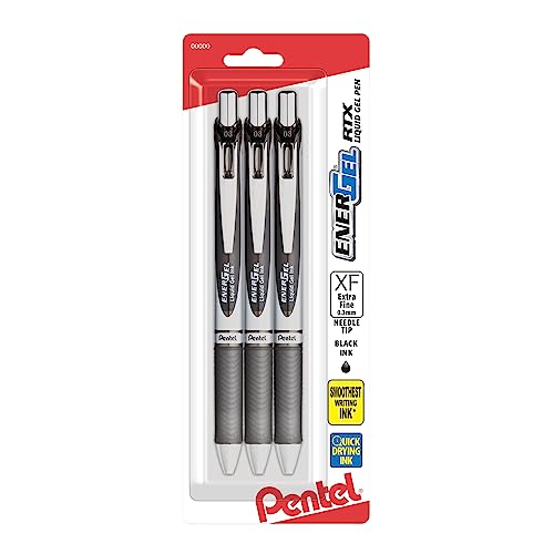 Pentel® EnerGel RTX Pens, 0.3 mm, Needle Point,...