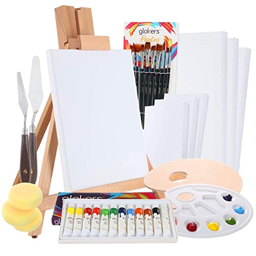 Complete Acrylic Paint Set by Glokers – 36 Piece...