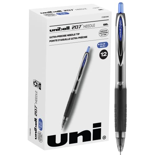 Uniball Signo 207 Needle Gel Pen 12 Pack, 0.7mm...