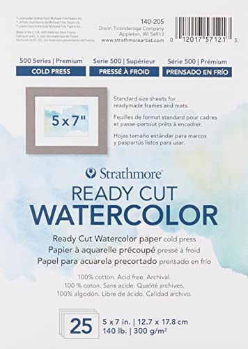 Strathmore 140-205 Ready Cut Watercolor, Cold...