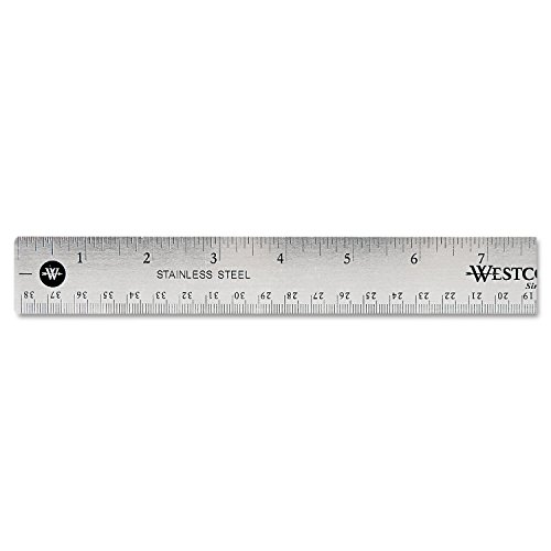 Westcott 10416 Stainless Steel Office Ruler with...
