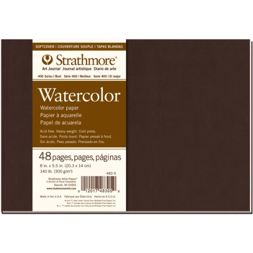 Strathmore 483-5 Softcover Watercolor Art Journal,...