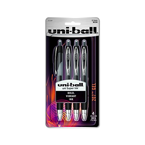 uni-ball 207 Retractable Gel Pens, Micro Point...