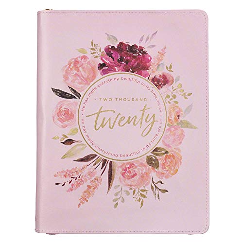 Christian Art Gifts Pink Faux Leather Planner |...