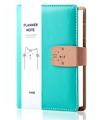 CAGIE A6 PU Leather Notebook Binder - 6 Ring...