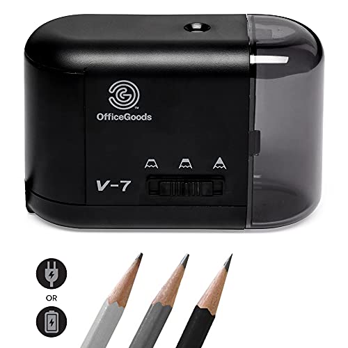 OfficeGoods Electric Pencil Sharpener - Battery or...