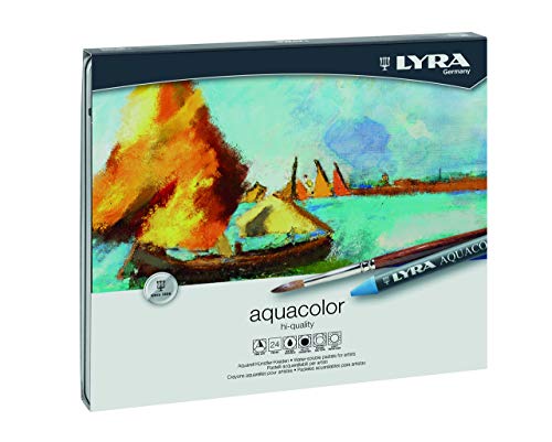 Lyra Aquacolor Wax Crayons - 24 Water Soluble...