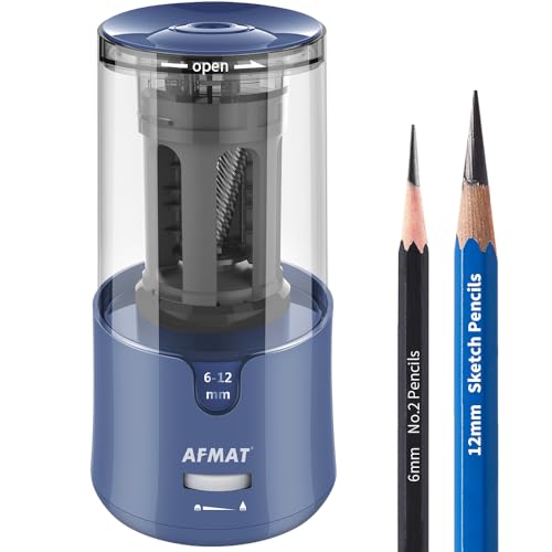 AFMAT Long Point Pencil Sharpener, Auto Stop &...