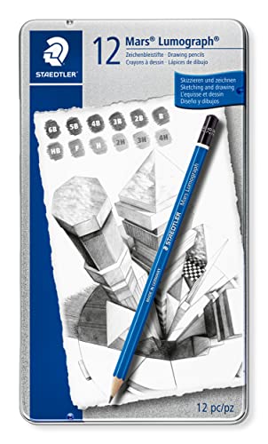 STAEDTLER Mars Lumograph Art Drawing Pencils, 12...