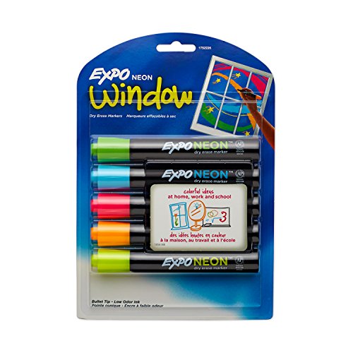 EXPO Neon Dry Erase Markers, Bullet Tip, Assorted...