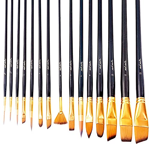 Mont Marte Art Paint Brushes Set, Great for...