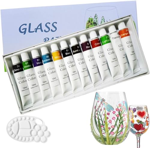 Magicdo Stained Glass Paint Kit with...