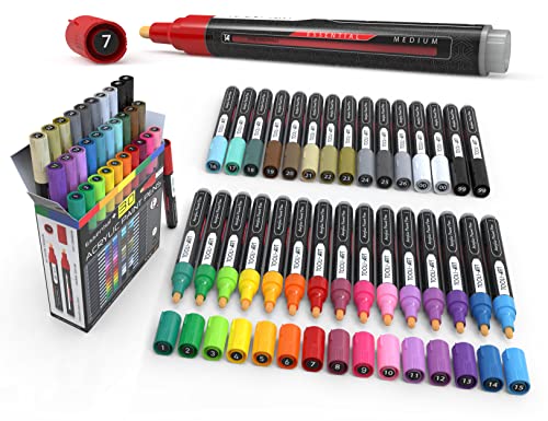 Acrylic Markers, Paint Pens Assorted Vibrant...