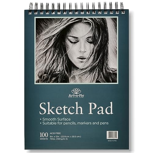 Artists Sketchbook for Drawing 9x12' with Spiral...