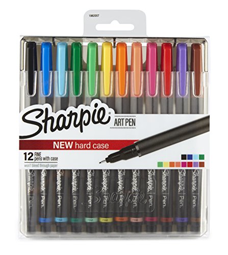 SHARPIE Art Pens, Fine Point, Assorted Colors,...