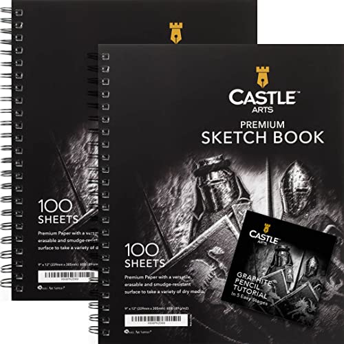 Castle Art Supplies Premium Sketch Book 9in x 12in...