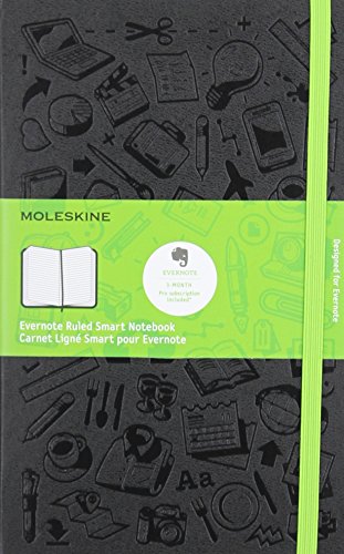 Moleskine Evernote Smart Notebook, Hard Cover,...