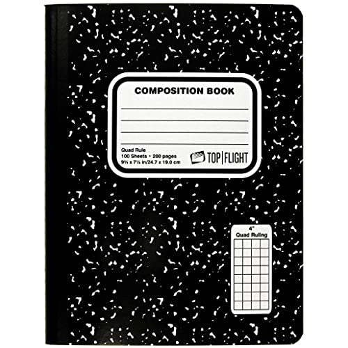 Top Flight Sewn Marble Composition Book,...