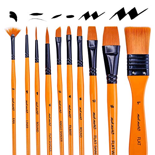 Mont Marte Art Paint Brushes Set for Painting, 10...