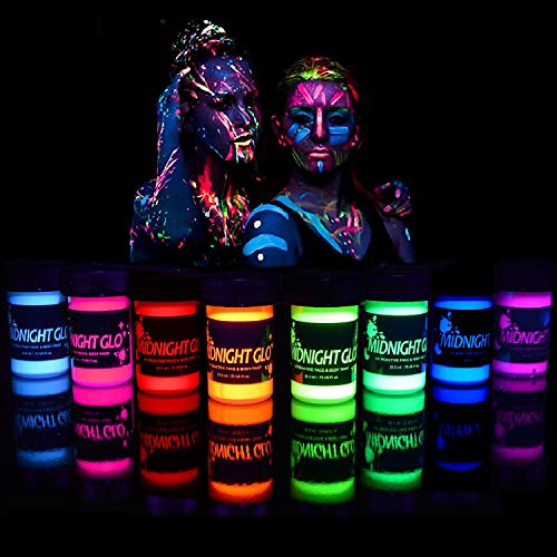 Midnight Glo Black Light Face and Body Paint (Set...