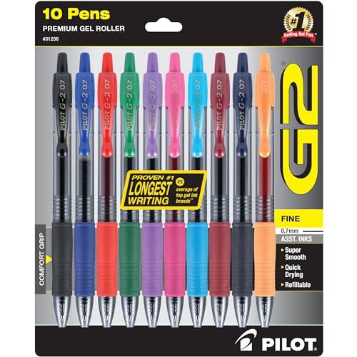 Pilot, G2 Premium Gel Roller Pens, Fine Point 0.7...