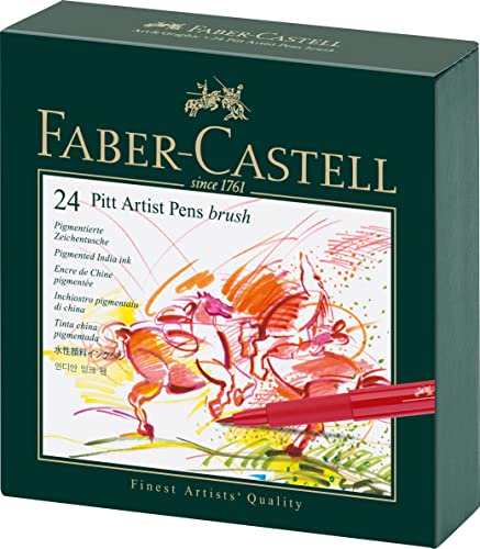 Faber-Castel Pitt Artist Brush Pens (24 Pack),...